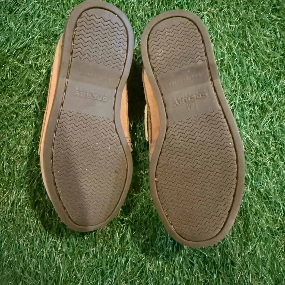 Sperry Kids Tan Boat Shoes - Picture 4 of 5